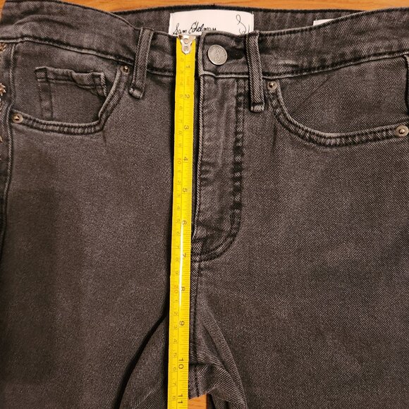 Sam Edelman High Rise Slim Straight Jeans with Side Seam Embroidery - Picture 9 of 14